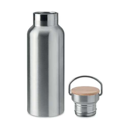 HELSINKI Duplafalú termosz, 500 ml Matt Ezüst 