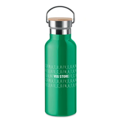 HELSINKI Duplafalú termosz, 500 ml Zöld 