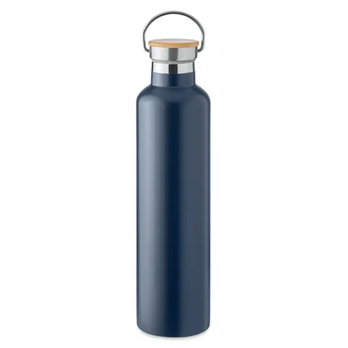 HELSINKI LARGE Duplafalú termosz 1 l Francia Tengerészkék 