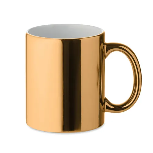 HOLLY Kerámia bögre metál 300 ml arany 