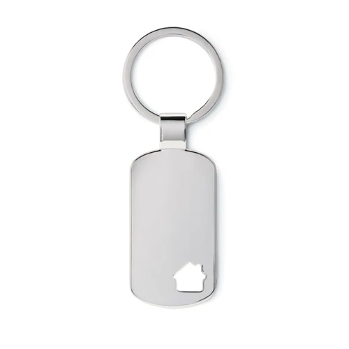 HOUSE KEY Kulcstartó ház díszítéssel vilagos szurke 