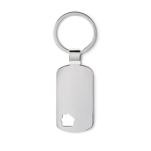 HOUSE KEY Kulcstartó ház díszítéssel vilagos szurke 