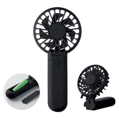 IBERA Hordozh.összecsukh. ventilátor Fekete 
