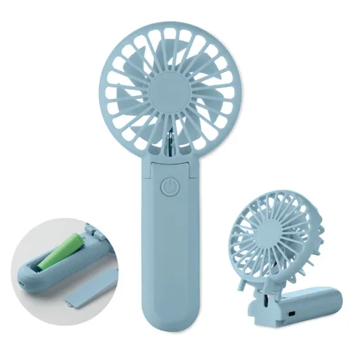 IBERA Hordozh.összecsukh. ventilátor világoskék 