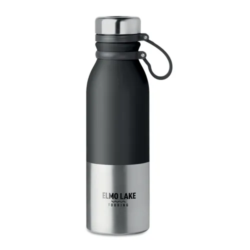 ICELAND Duplafalú kulacs, 600 ml Fekete 