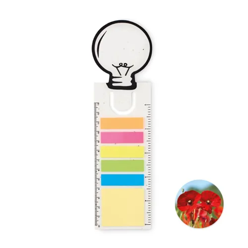 IDEA SEED Magpapír könyvjelző készlet Fehér 