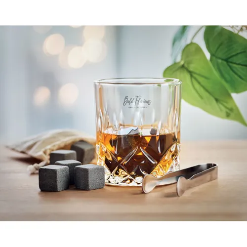 INVERNESS Whisky szett bambusz dobozban Fa 