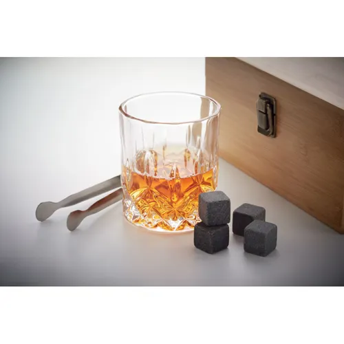 INVERNESS Whisky szett bambusz dobozban Fa 