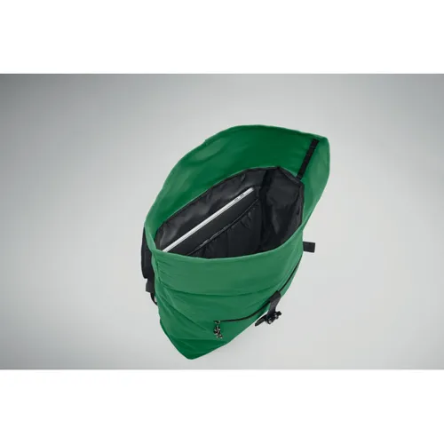IREA 600D PES roll top hátizsák Sötétzöld 