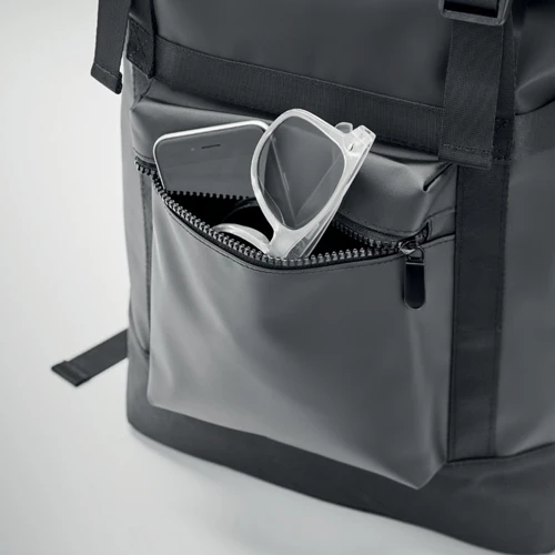 JAYA BAG Roll top hátizsák 50C ponyva Fekete 