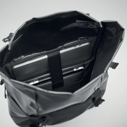 JAYA BAG Roll top hátizsák 50C ponyva Fekete 