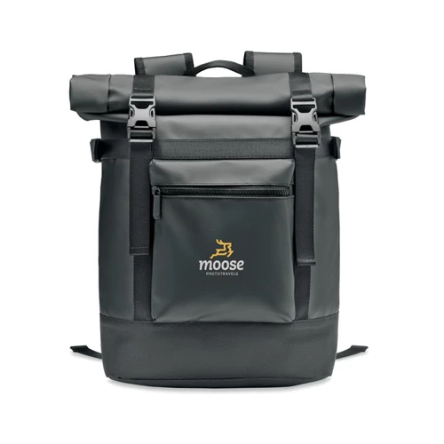 JAYA BAG Roll top hátizsák 50C ponyva Fekete 