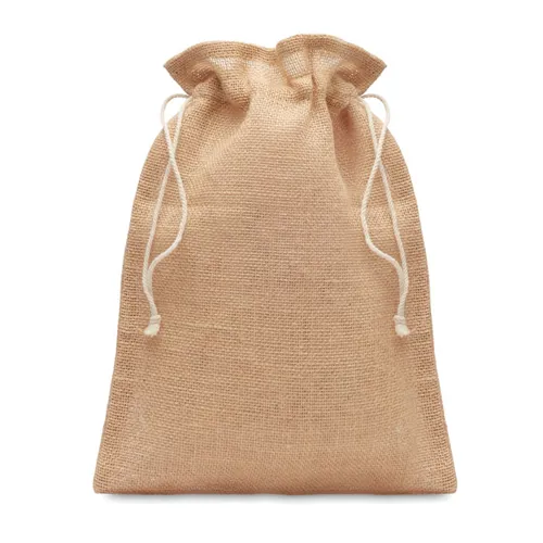 JUTE MEDIUM Közepes juta tasak 25x32 cm Bézs 