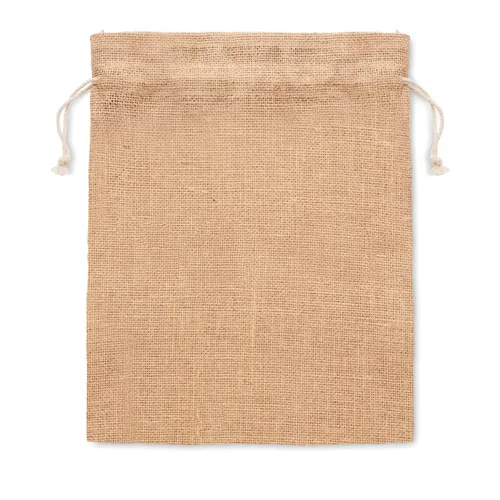 JUTE MEDIUM Közepes juta tasak 25x32 cm Bézs 