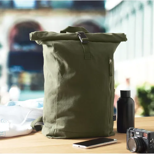 KAMET Rolltop hátizsák 390 g/m² Katona Zöld 