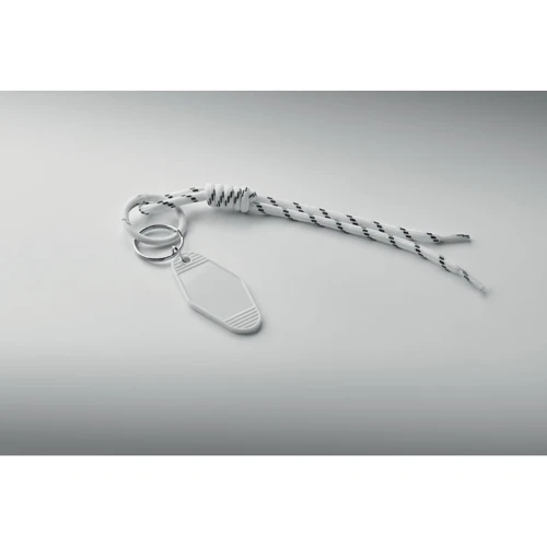 KEYBRAID Fonott zsinóros kulcstartó Fehér 