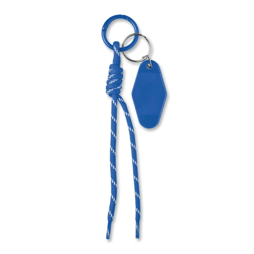 KEYBRAID Fonott zsinóros kulcstartó Királykék 