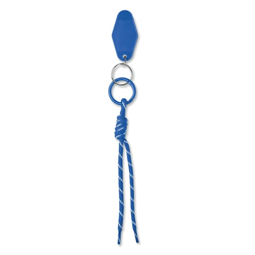 KEYBRAID Fonott zsinóros kulcstartó Királykék 