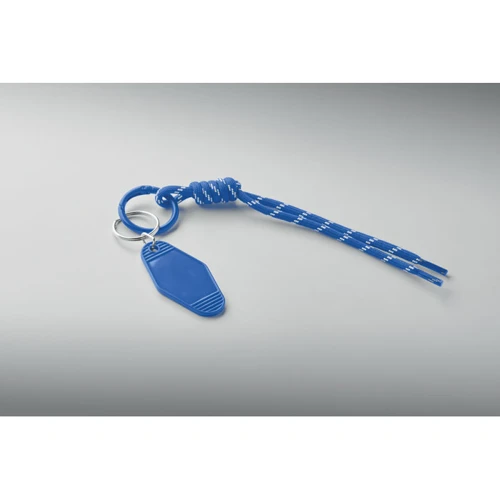 KEYBRAID Fonott zsinóros kulcstartó Királykék 