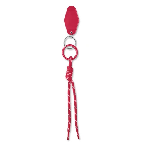 KEYBRAID Fonott zsinóros kulcstartó Piros 