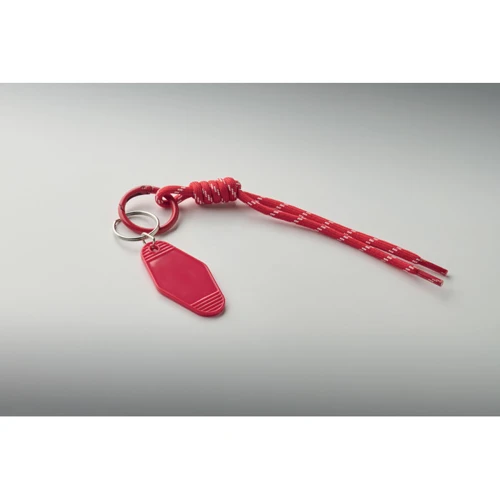 KEYBRAID Fonott zsinóros kulcstartó Piros 