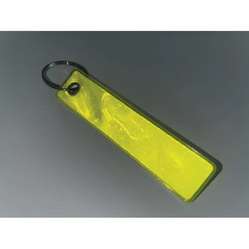 KEYFLECT Fényvisszaverő kulcstartó, PVC Neonsárga 
