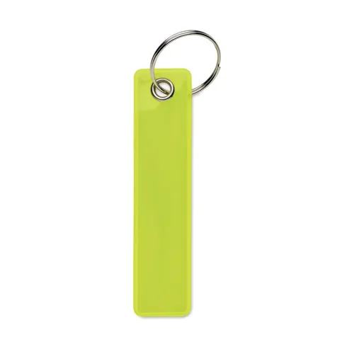 KEYFLECT Fényvisszaverő kulcstartó, PVC Neonsárga 