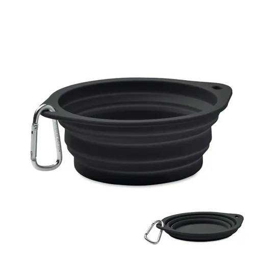 KOLAPDIER Hordozható ivó/etetőtál 350 ml Fekete 
