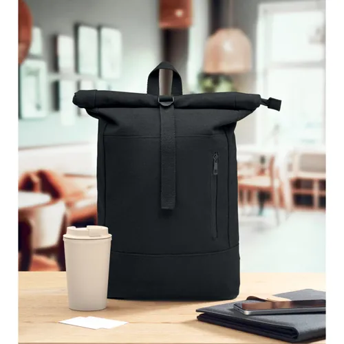 KOPER ROLL Rolltop 15 col laptop hátizsák Fekete 