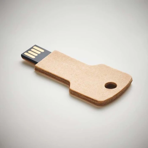 Kulcs alakú, USB pendrive, papír házban 1-64GB.  