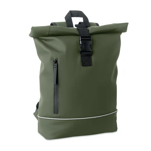 LAPTOSA 15 colos laptop PU hátizsák Sötétzöld 