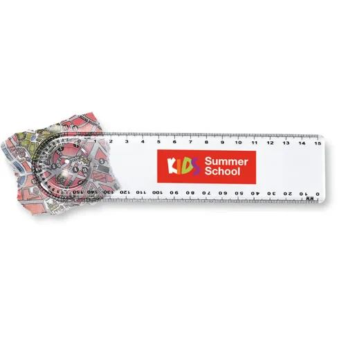 LASTA Vonalzó nagyítóval Atlatszo 