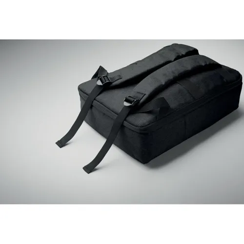 LAUGAR Vékony 15colos laptop hátizsák Fekete 