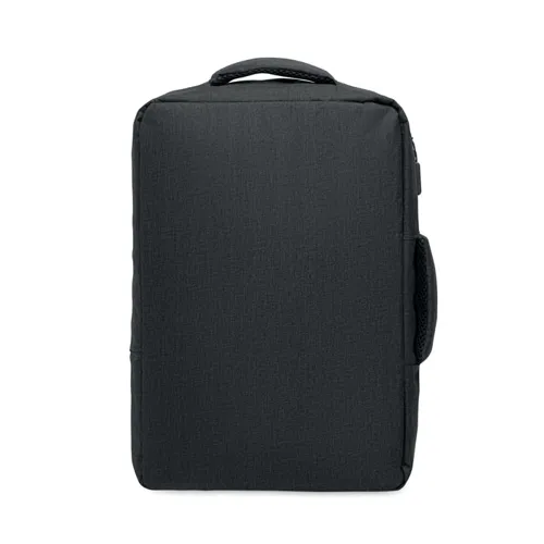 LAUGAR Vékony 15colos laptop hátizsák Fekete 