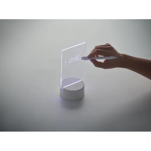 LEDMEMO Világító LED jegyzettábla Fehér 