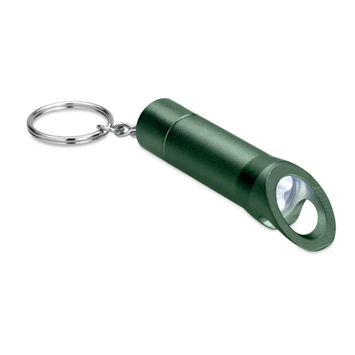 LITOP Fém kulcstartós elemlámpa Sötétzöld 