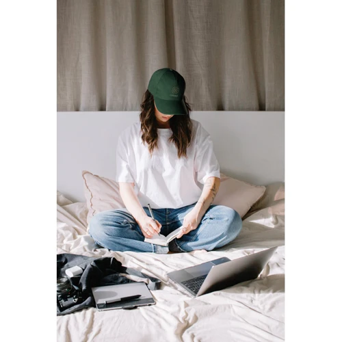 LONG BEACH SINGA 5 panel baseball sapka 260g/m² Sötétzöld 