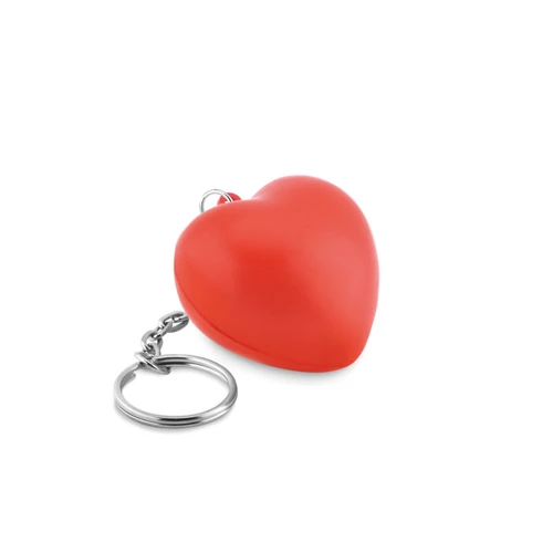 LOVY RING PU szív kulcstartó Piros 