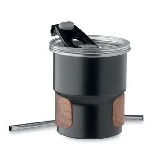 MATE Szimplafalú pohár 260 ml Fekete 