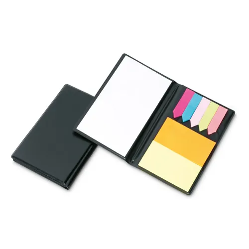 MEMOFF Öntapadós címkék és notesz Fekete 
