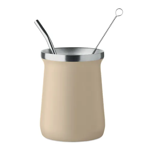 MIYERBA Yerba mate tea pohár bézs 