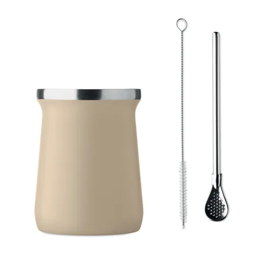 MIYERBA Yerba mate tea pohár bézs 