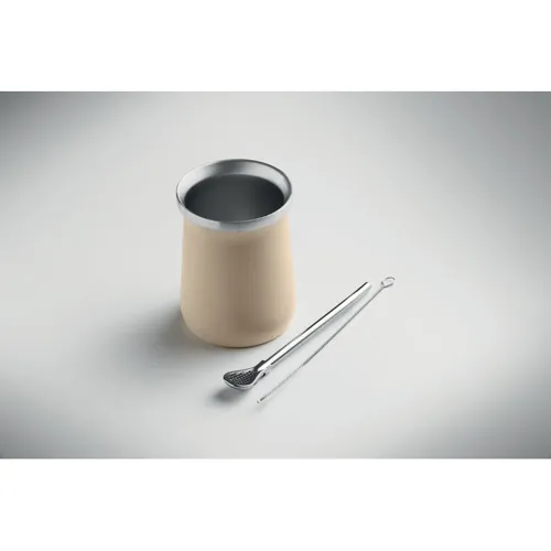 MIYERBA Yerba mate tea pohár bézs 