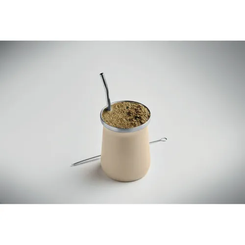 MIYERBA Yerba mate tea pohár bézs 