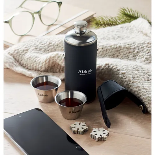 COCOON Italtartó poharakkal, 230 ml Fekete 