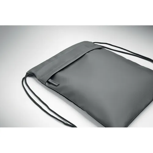 BANGKOK BAG Húzózsinóros táska, 600D RPET sötét szürke 