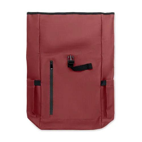 BANGKOK ROLL Rolltop laptop hátizsák 600D Piros 