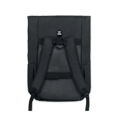 BANGKOK ROLL Rolltop laptop hátizsák 600D Fekete 