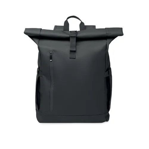 BANGKOK ROLL Rolltop laptop hátizsák 600D Fekete 
