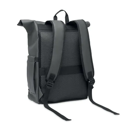 BANGKOK ROLL Rolltop laptop hátizsák 600D sötét szürke 
